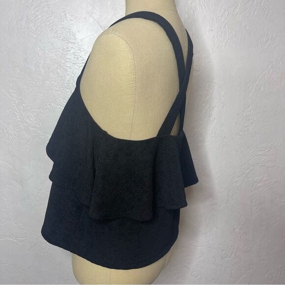 Madewell Layered Tank Top Size Medium Black - Picture 4 of 7